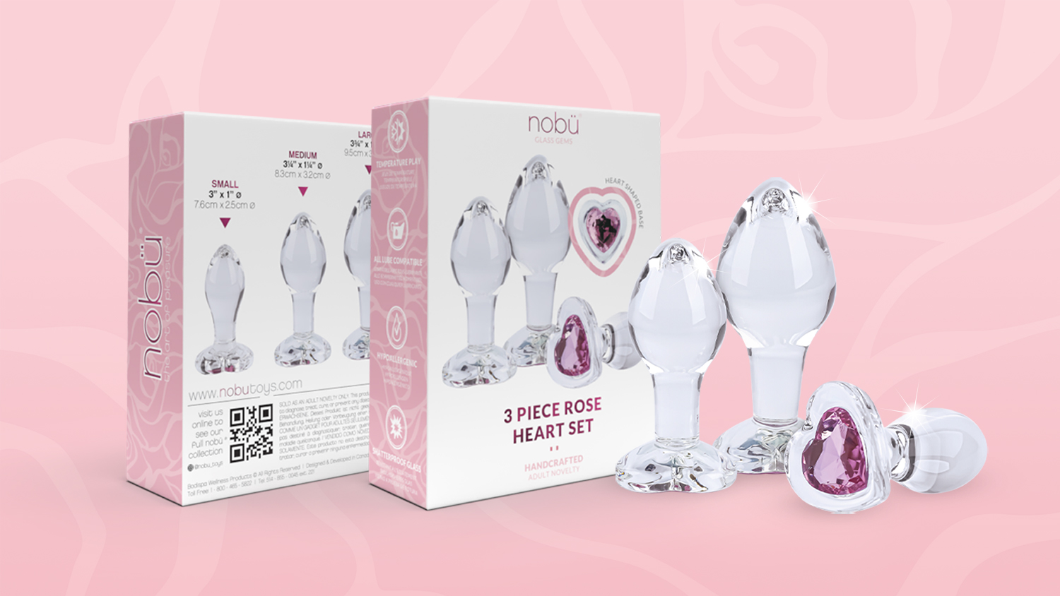 3PC Rose Heart Set - Press Release